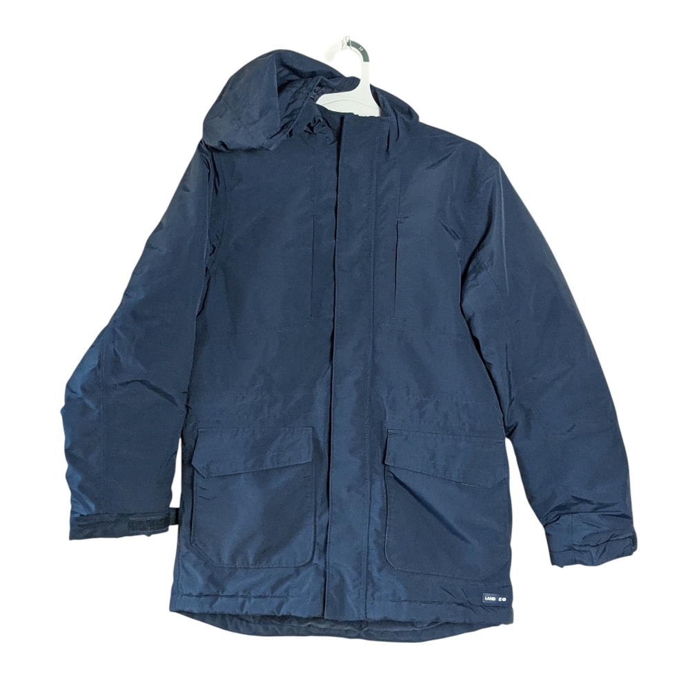 Lands' End Boys Insulated Winter Coat Size M 10-12